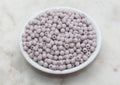 6mm Matte Elephant Gray Acrylic Gumball Beads