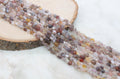 6mm-7mm botswana agate nugget beads, irregular stone beads for bracelets