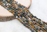 Ocean Jasper Nugget Beads, Gemstone Loose Beads, Pebble Beads, Nugget Beads, Size 6mm-8mm, #50