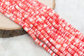 6mm valentine's heishi beads for bracelets and DIY jewelry