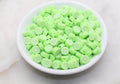 10mm lime polymer clay beads, food clay charms for bracelets