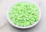 10mm lime polymer clay beads, food clay charms for bracelets
