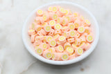 10mm citrus polymer clay beads, food clay charms for bracelets 2