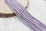 4mm Dusty Purple Heishi Beads, Purple Vinyl Heishi Beads, Polymer Clay Disc Beads, African Disc Beads, Vinyl Heishi, Full Strand #571