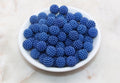 12mm Royal Blue Berry Beads, Acrylic Beads, Round Acrylic Loose Beads, Bubblegum Beads, Chunky Beads, Beads for Bracelet #2984