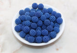 12mm Royal Blue Berry Beads, Acrylic Beads, Round Acrylic Loose Beads, Bubblegum Beads, Chunky Beads, Beads for Bracelet #2984