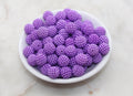 12mm Violet Purple Berry Beads, Acrylic Beads, Round Acrylic Loose Beads, Bubblegum Beads, Chunky Beads, Beads for Bracelet #2990