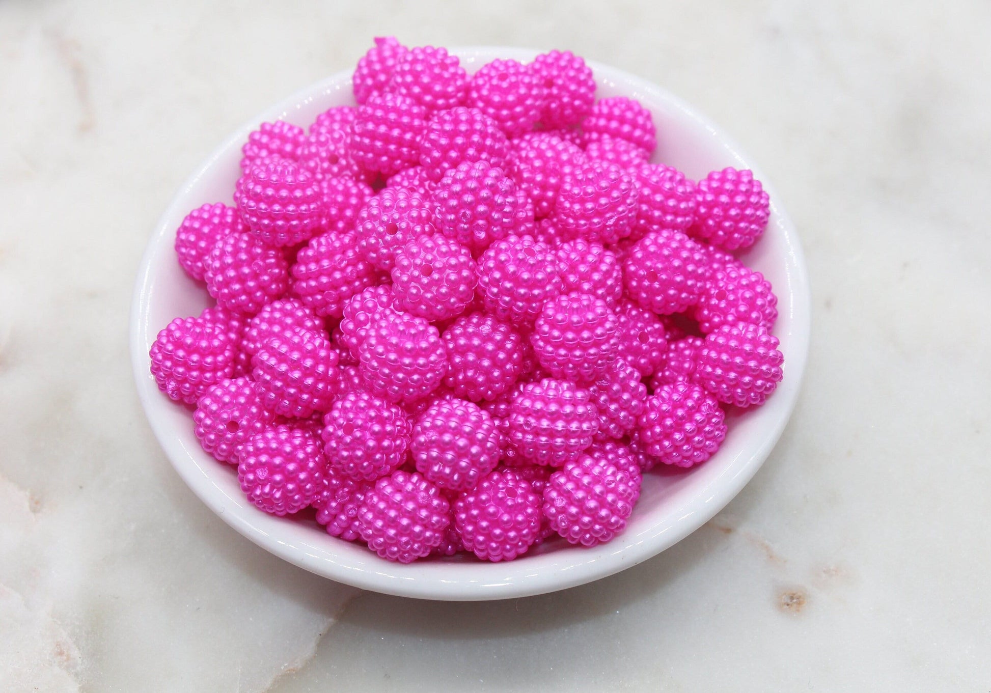 12mm Hot Pink Purple Berry Beads, Acrylic Beads, Round Acrylic Loose Beads, Bubblegum Beads, Chunky Beads, Beads for Bracelet #2991
