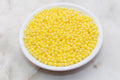 4mm Yellow AB Acrylic Spacer Beads
