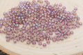 4mm 6/0 rainbow transparent glass seed beads for bracelets