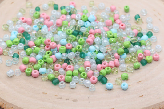 Mix Glass Seed Beads, Size 4mm 6/0 Glass Seed Beads, Multicolor Seed Beads, Rocailles Beads, Bracelet Beads #3095