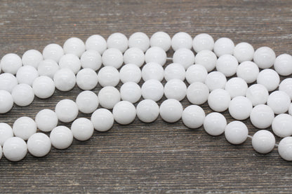 Crackle Porcelain Round Beads, White Round Porcelain Beads, White Round Loose Bead, Jewelry Making Wholesale Beads, 4mm 8mm 10mm #270