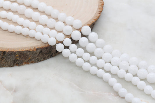Crackle Porcelain Round Beads, White Round Porcelain Beads, White Round Loose Bead, Jewelry Making Wholesale Beads, 4mm 8mm 10mm #270