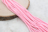 4mm Light Pink Heishi Beads, Pink Clay Beads, Polymer Clay Disc Beads, African Disc Beads, Vinyl Heishi, Full Strand #554
