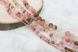cherry quartz beads, stone beads for bracelets view 1