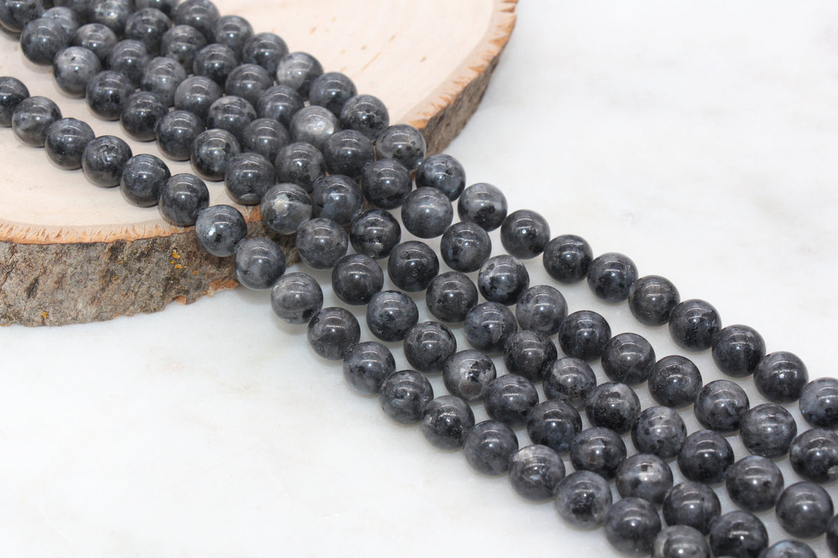 dark labradorite gemstone beads, stone beads for bracelets image 6