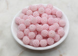 12mm Pink Berry Beads, Acrylic Beads, Round Acrylic Loose Beads, Bubblegum Beads, Chunky Beads, Beads for Bracelet #2985