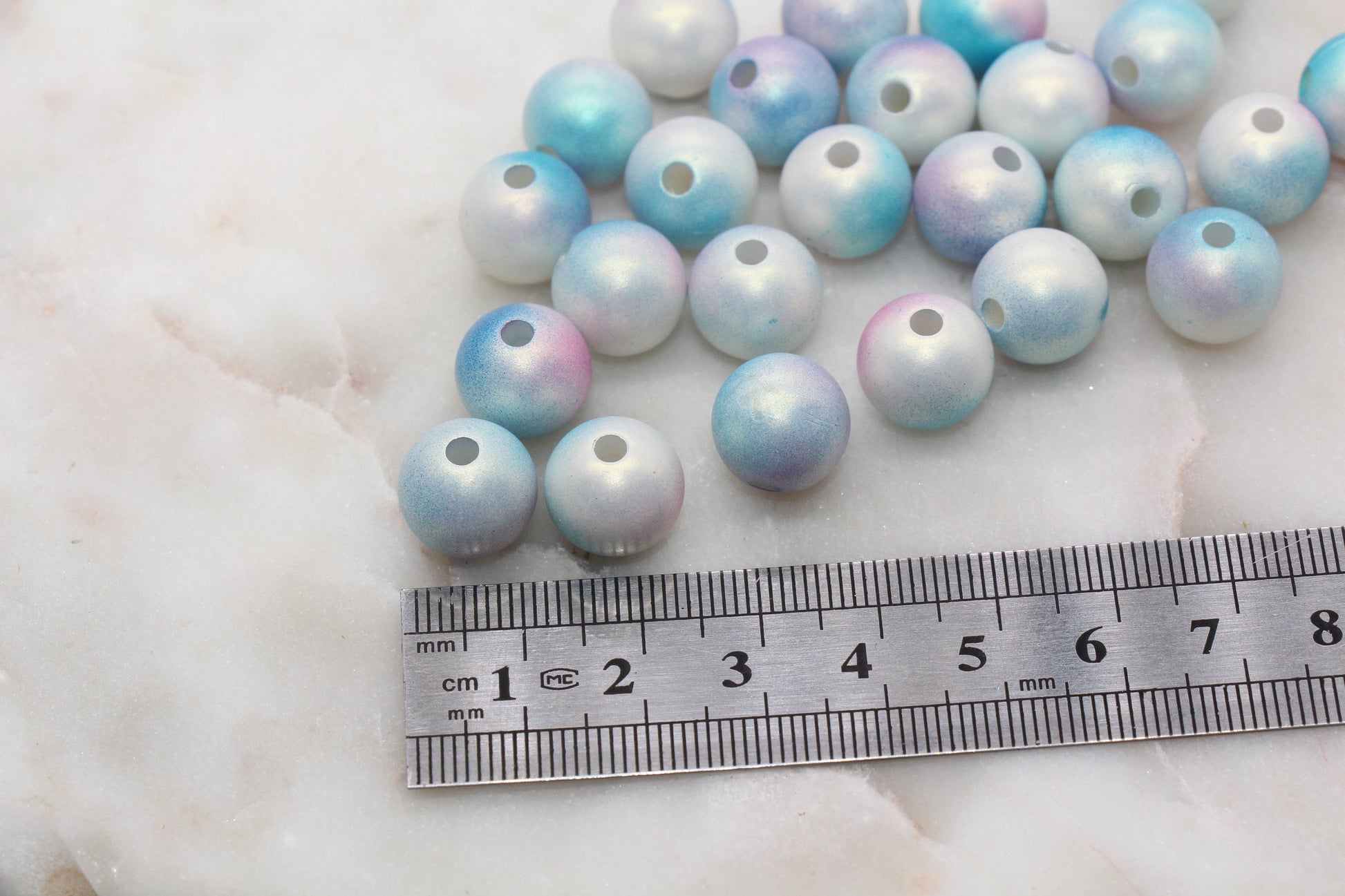12mm Mix Shimmer Gumball Beads, Round Acrylic Loose Beads, Bubblegum Beads, Chunky Beads, Jewelry Making Beads #3046