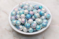 12mm Mix Shimmer Faux Pearl Acrylic Beads