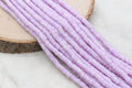 6mm pastel purple speckled heishi beads for bracelets and DIY jewelry