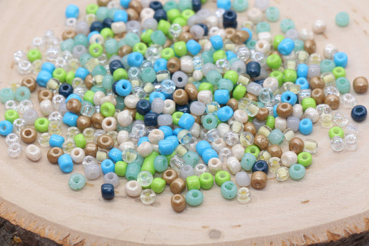 Mix Glass Seed Beads, Size 4mm 6/0 Glass Seed Beads, Multicolor Seed Beads, Rocailles Beads, Bracelet Beads #3090