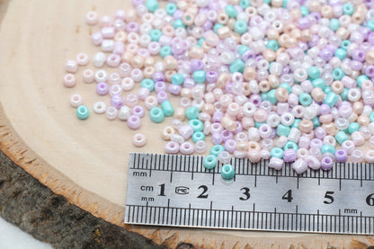 Mix Glass Seed Beads, 3mm Glass Seed Beads, Rocailles Beads, Beading Supplies, Bracelet Beads, Jewelry Making Beads #3118