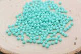 4mm Aqua Green Round Beads, Acrylic Gumball Beads, Round Spacer Beads, Bubblegum Beads, Plastic Round Smooth Bead, Bracelet Beads #1319
