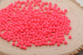 4mm Neon Pink Acrylic Spacer Beads