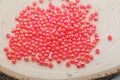 4mm Coral Red AB Acrylic Spacer Beads