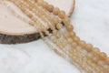 yellow cherry quartz beads, stone beads for bracelets