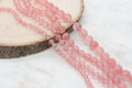 cherry quartz beads, stone beads for bracelets