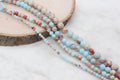 sea sediment jasper beads, stone beads for bracelets