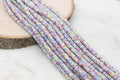 6mm rainbow speckled heishi beads for bracelets and DIY jewelry