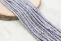 6mm blue brown mix speckled heishi beads for bracelets and DIY jewelry